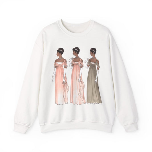 Regency Ladies Sweatshirt - Afrocentric Art by The Trini Gee