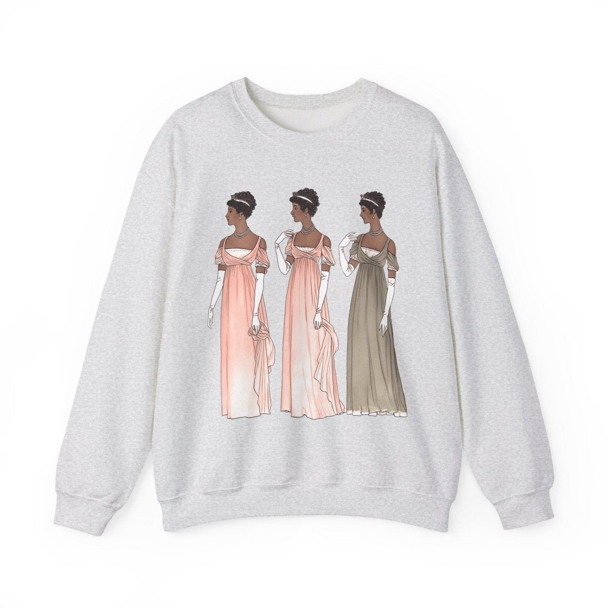 Regency Ladies Sweatshirt - Afrocentric Art by The Trini Gee