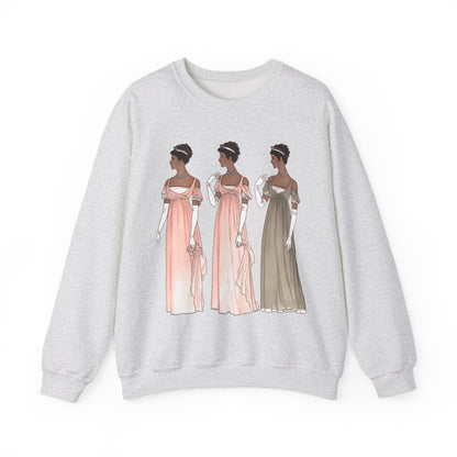 Regency Ladies Sweatshirt - Afrocentric Art by The Trini Gee