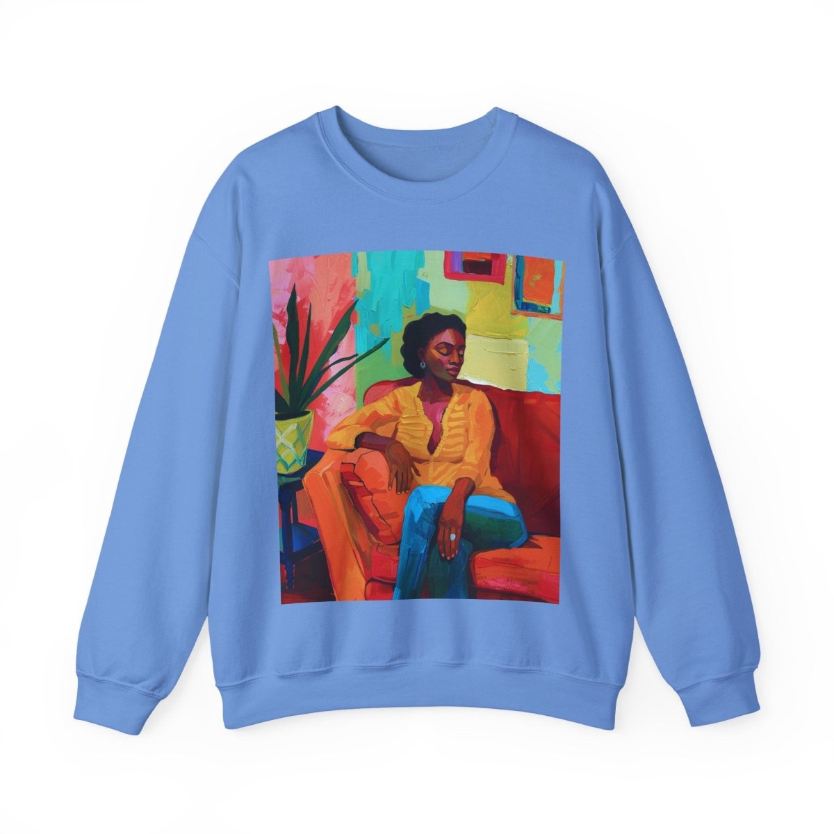Relaxed Lounge Sweatshirt - Afrocentric Art by The Trini Gee