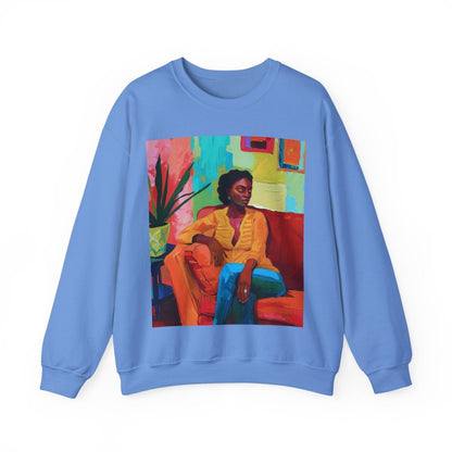 Relaxed Lounge Sweatshirt - Afrocentric Art by The Trini Gee