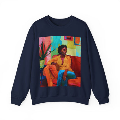 Relaxed Lounge Sweatshirt - Afrocentric Art by The Trini Gee