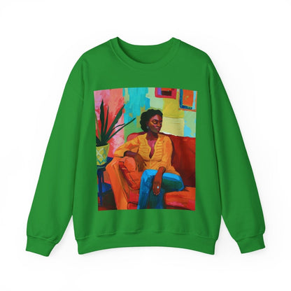 Relaxed Lounge Sweatshirt - Afrocentric Art by The Trini Gee