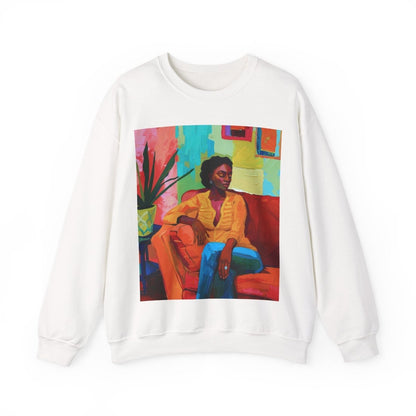 Relaxed Lounge Sweatshirt - Afrocentric Art by The Trini Gee