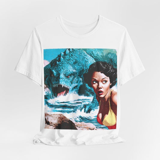 Retro Beach Monster Pinup T-Shirt - Afrocentric Art by The Trini Gee