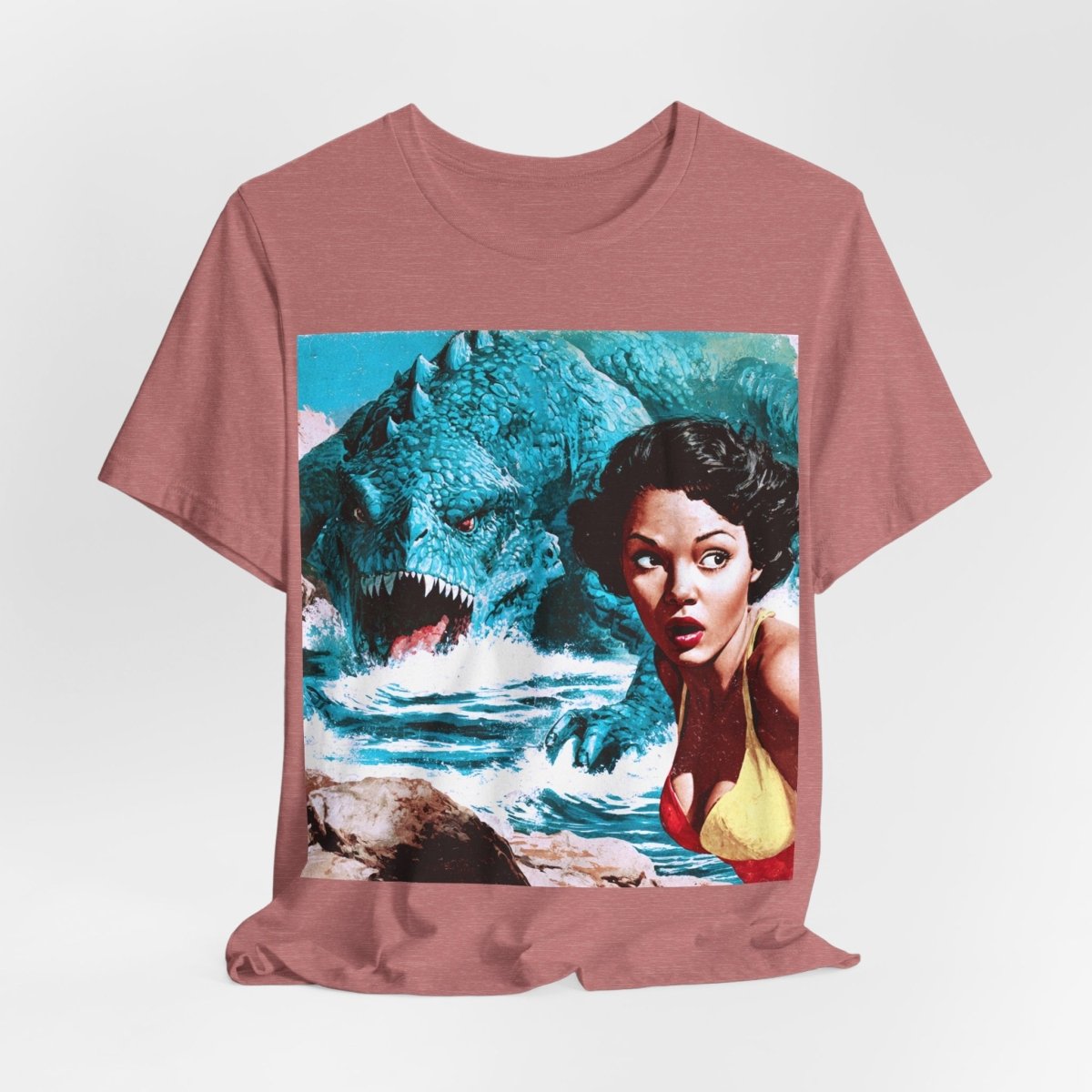 Retro Beach Monster Pinup T-Shirt - Afrocentric Art by The Trini Gee