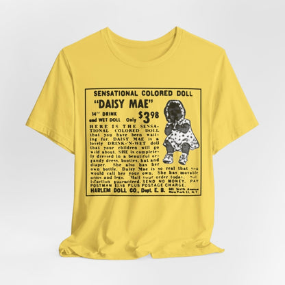 Retro Black Doll Ad Shirt - Afrocentric Art by The Trini Gee
