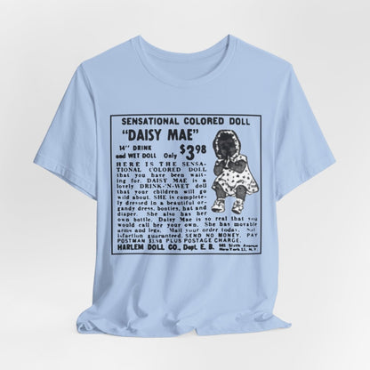 Retro Black Doll Ad Shirt - Afrocentric Art by The Trini Gee