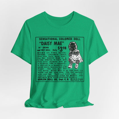 Retro Black Doll Ad Shirt - Afrocentric Art by The Trini Gee