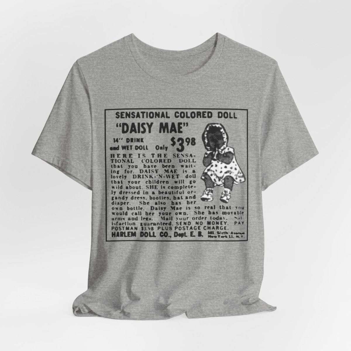 Retro Black Doll Ad Shirt - Afrocentric Art by The Trini Gee