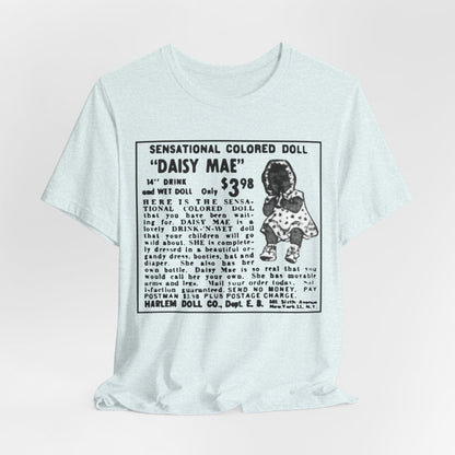 Retro Black Doll Ad Shirt - Afrocentric Art by The Trini Gee