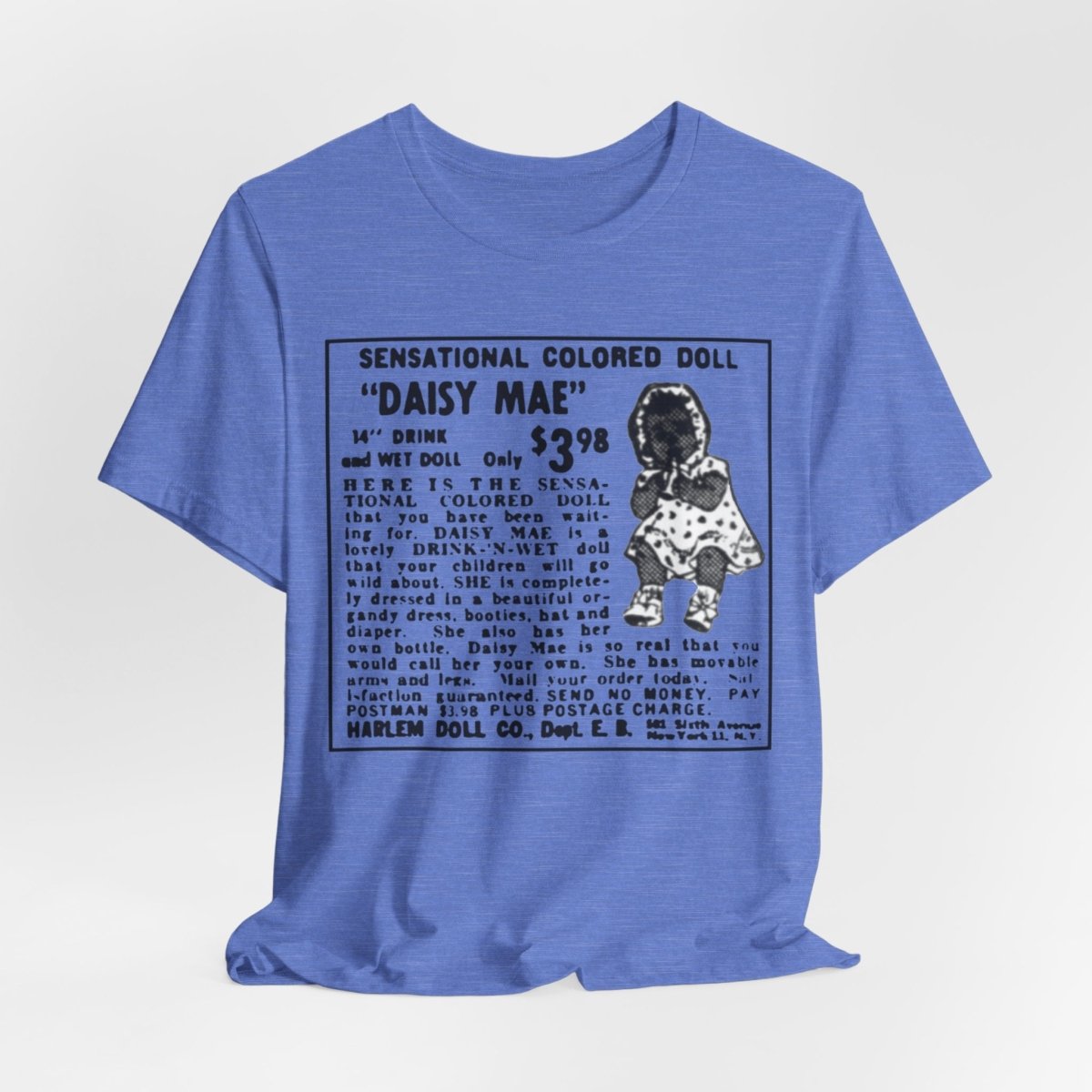 Retro Black Doll Ad Shirt - Afrocentric Art by The Trini Gee
