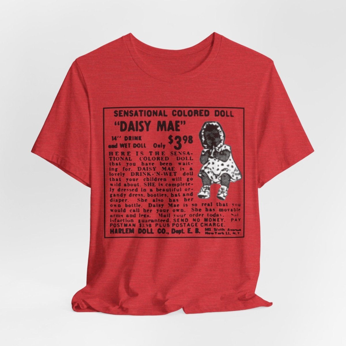 Retro Black Doll Ad Shirt - Afrocentric Art by The Trini Gee