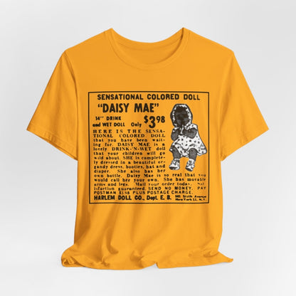 Retro Black Doll Ad Shirt - Afrocentric Art by The Trini Gee