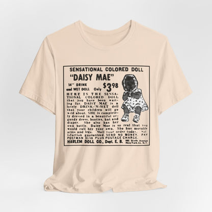 Retro Black Doll Ad Shirt - Afrocentric Art by The Trini Gee