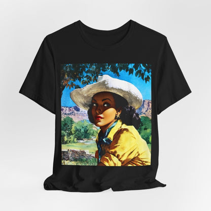 Retro Cowgirl Shirt - Afrocentric Art by The Trini Gee