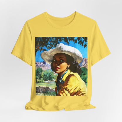 Retro Cowgirl Shirt - Afrocentric Art by The Trini Gee