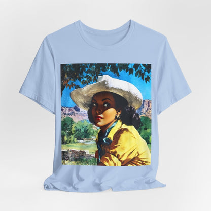 Retro Cowgirl Shirt - Afrocentric Art by The Trini Gee