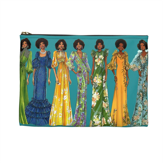 Retro Dresses Accessory Pouch - The Trini Gee