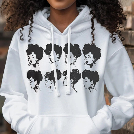 Retro Faces Hoodie - The Trini Gee