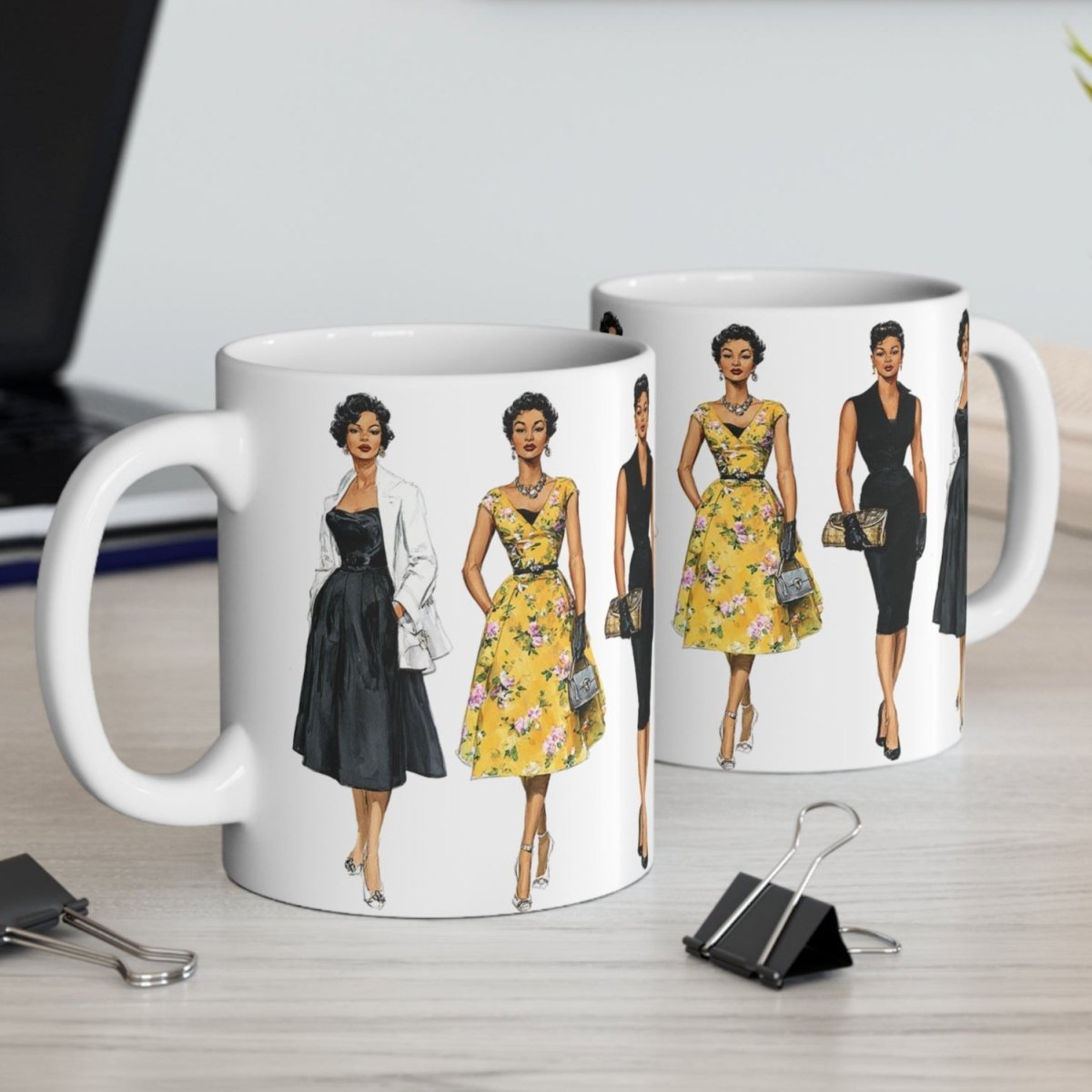 Retro Fashion Mug - Afrocentric Art by The Trini Gee