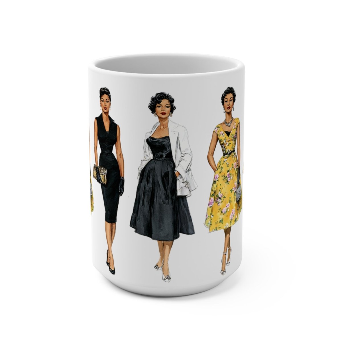 Retro Fashion Mug - Afrocentric Art by The Trini Gee