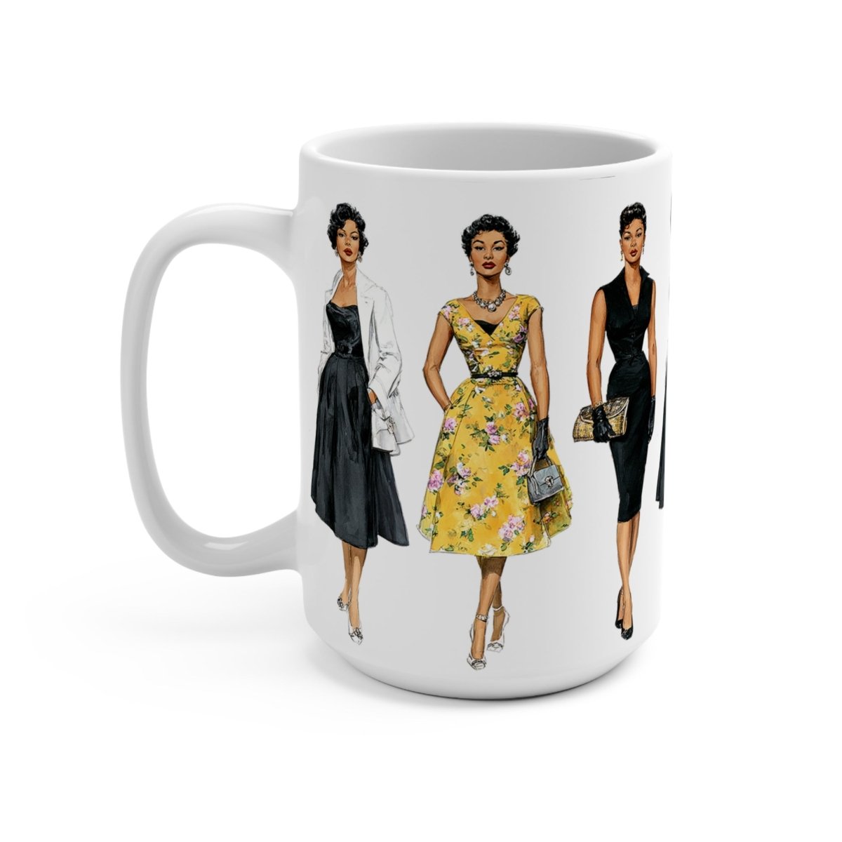 Retro Fashion Mug - Afrocentric Art by The Trini Gee