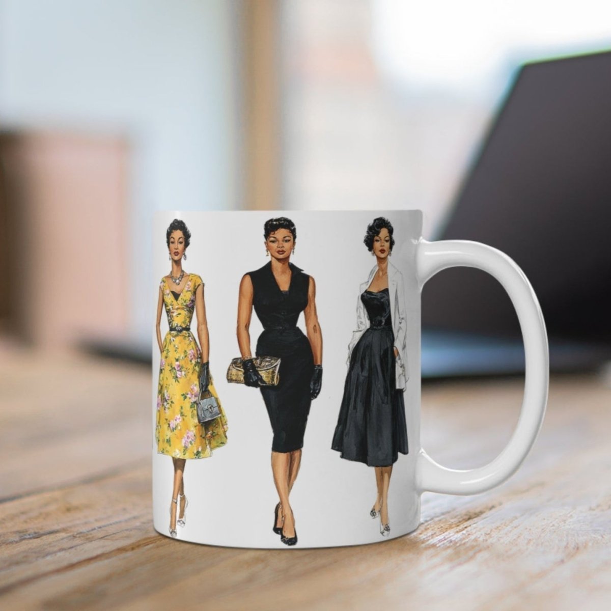 Retro Fashion Mug - Afrocentric Art by The Trini Gee