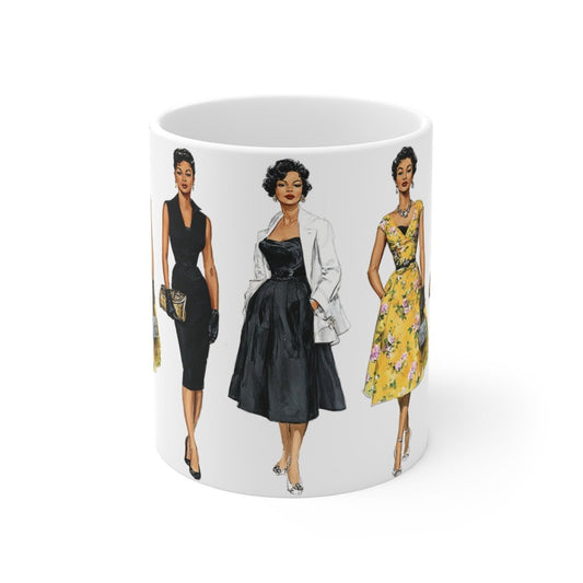 Retro Fashion Mug - Afrocentric Art by The Trini Gee