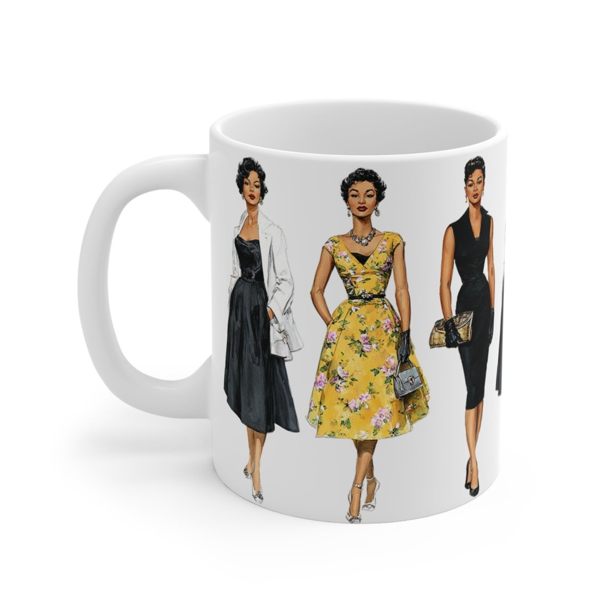 Retro Fashion Mug - Afrocentric Art by The Trini Gee