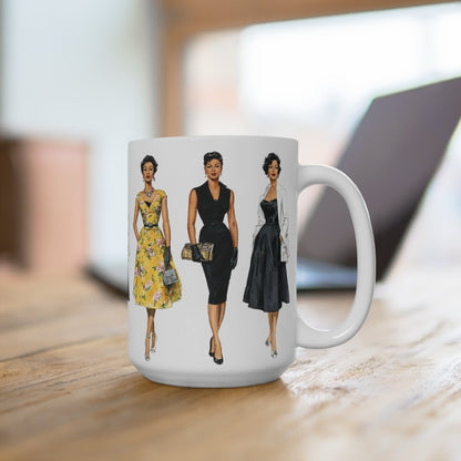 Retro Fashion Mug - Afrocentric Art by The Trini Gee