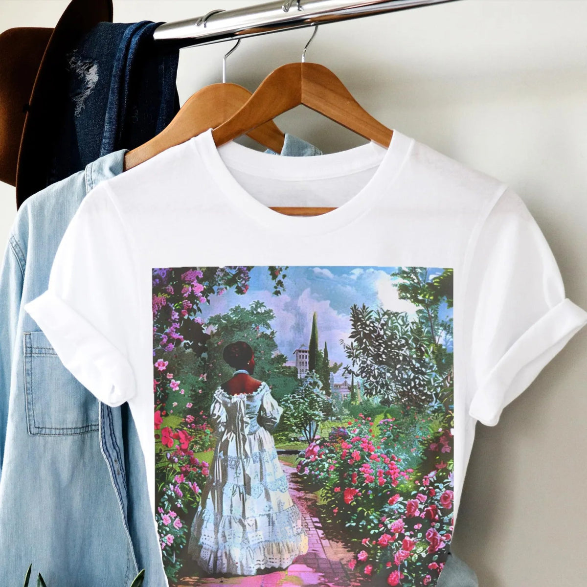 Retro Garden Shirt - Afrocentric Art by The Trini Gee