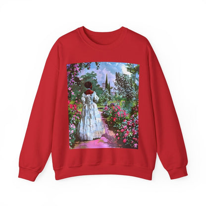 Retro Garden Sweatshirt - Afrocentric Art by The Trini Gee