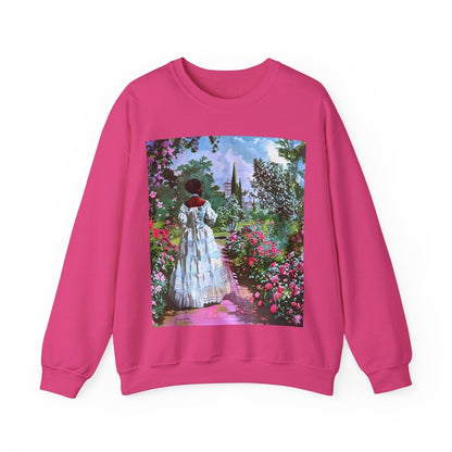 Retro Garden Sweatshirt - Afrocentric Art by The Trini Gee
