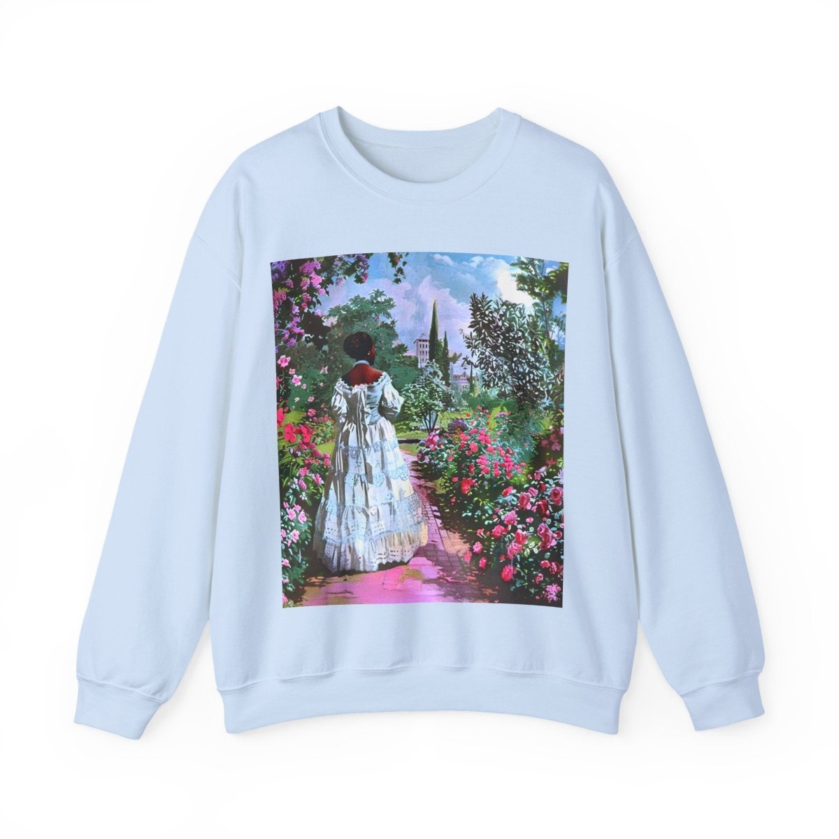 Retro Garden Sweatshirt - Afrocentric Art by The Trini Gee