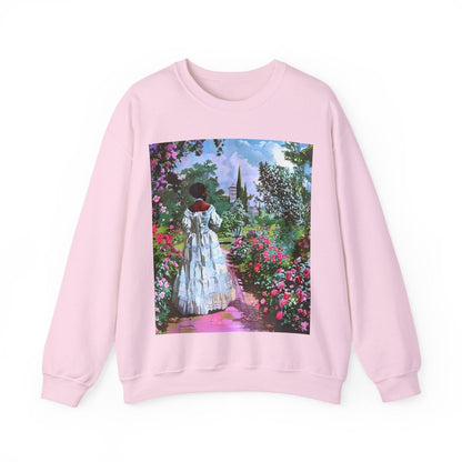 Retro Garden Sweatshirt - Afrocentric Art by The Trini Gee