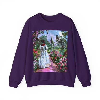 Retro Garden Sweatshirt - Afrocentric Art by The Trini Gee