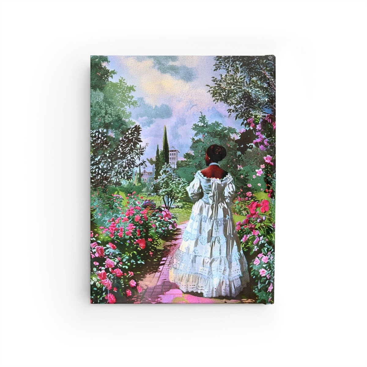 Retro Garden Walk Journal - Afrocentric Art by The Trini Gee