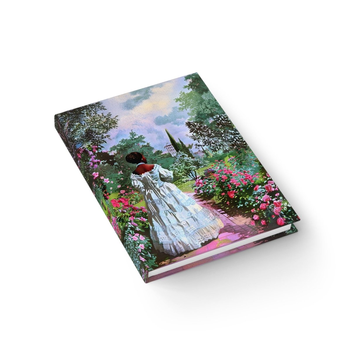 Retro Garden Walk Journal - Afrocentric Art by The Trini Gee