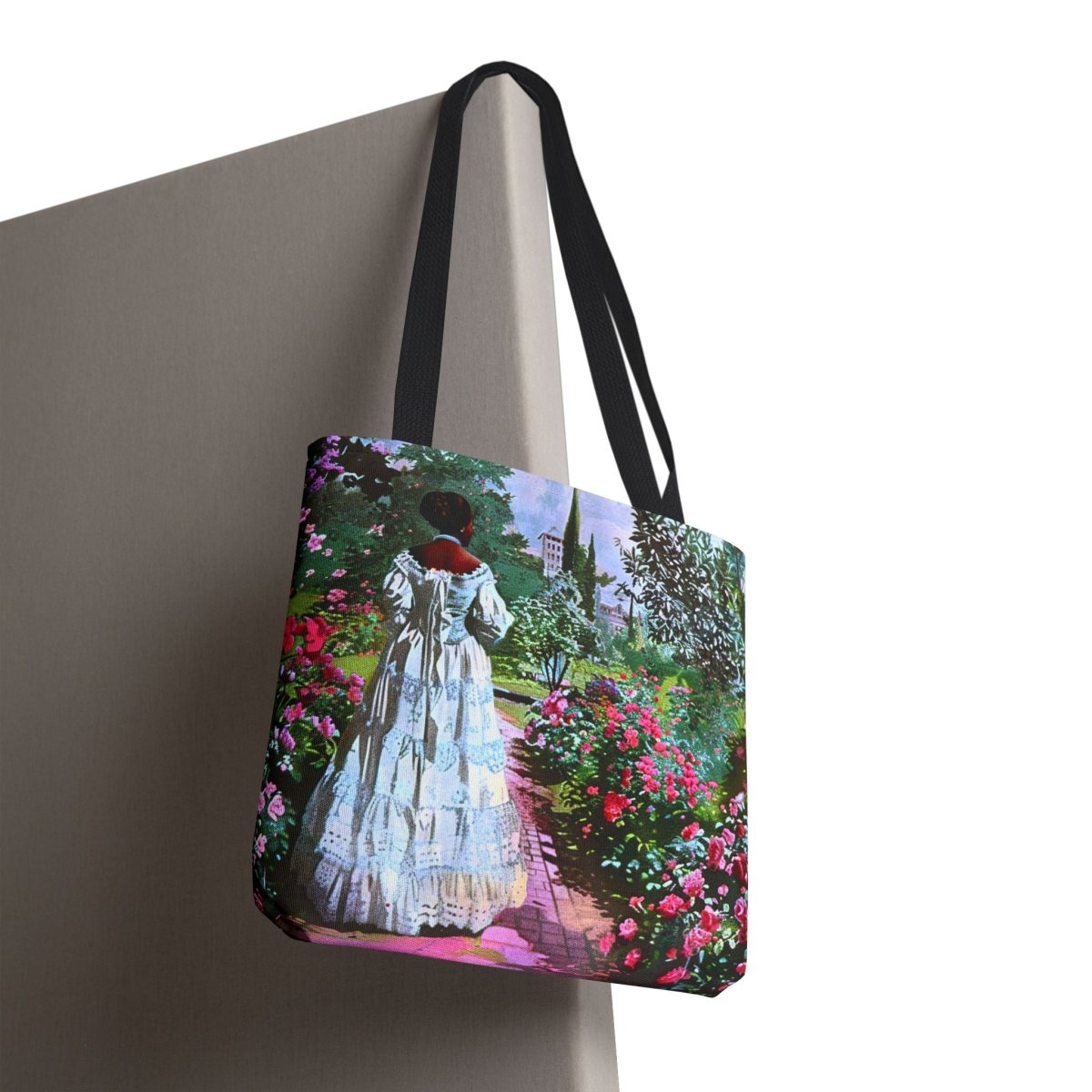 Retro Garden Walk Tote - Afrocentric Art by The Trini Gee