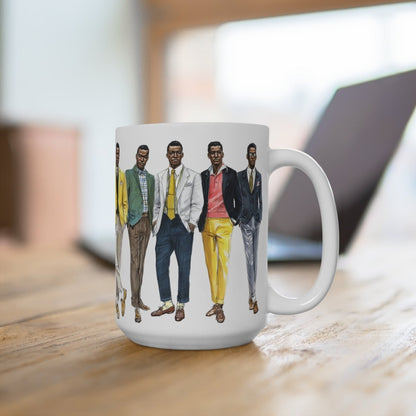 Retro Men Fashion Mug - Afrocentric Art by The Trini Gee