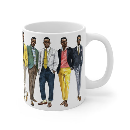 Retro Men Fashion Mug - Afrocentric Art by The Trini Gee