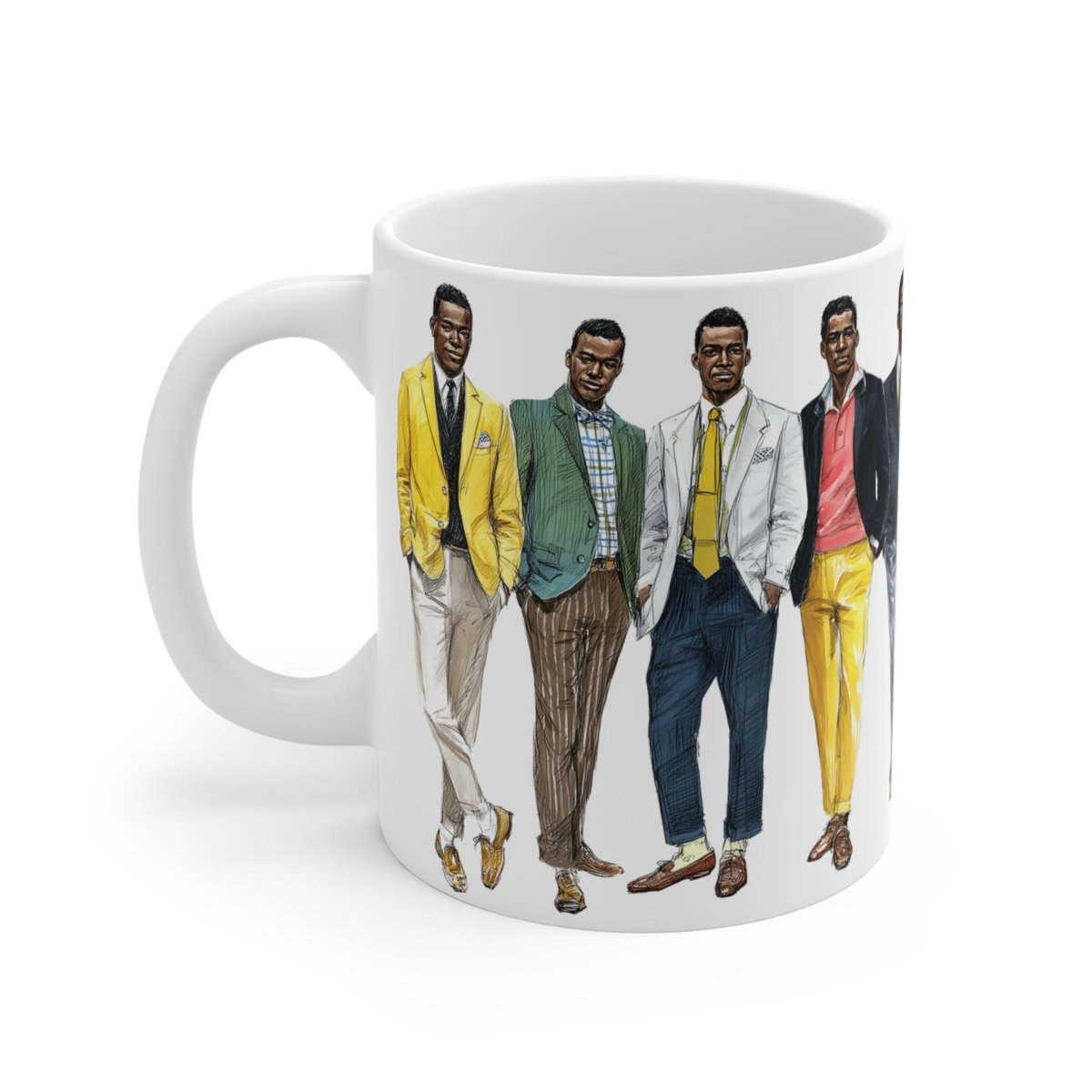 Retro Men Fashion Mug - Afrocentric Art by The Trini Gee