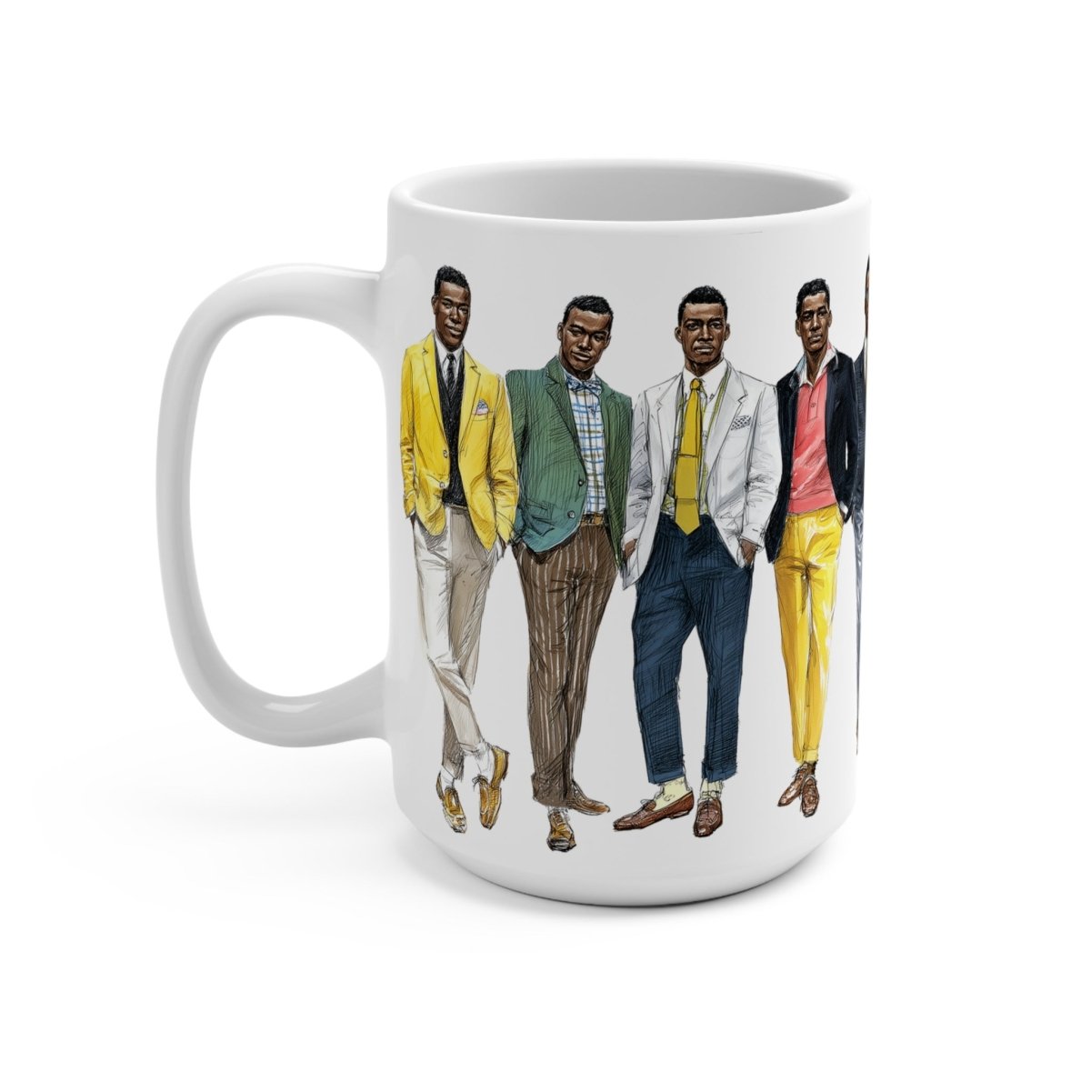 Retro Men Fashion Mug - Afrocentric Art by The Trini Gee