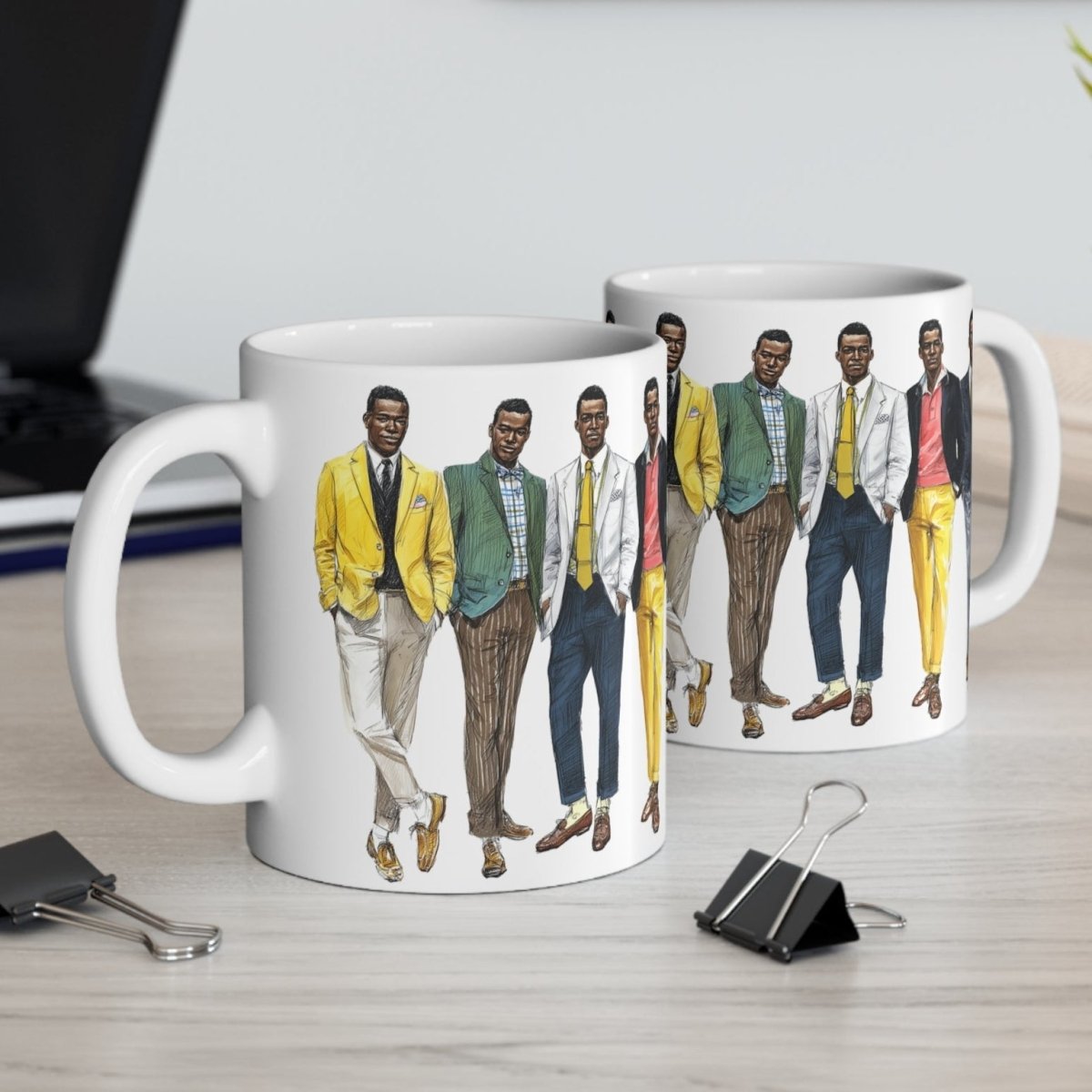 Retro Men Fashion Mug - Afrocentric Art by The Trini Gee