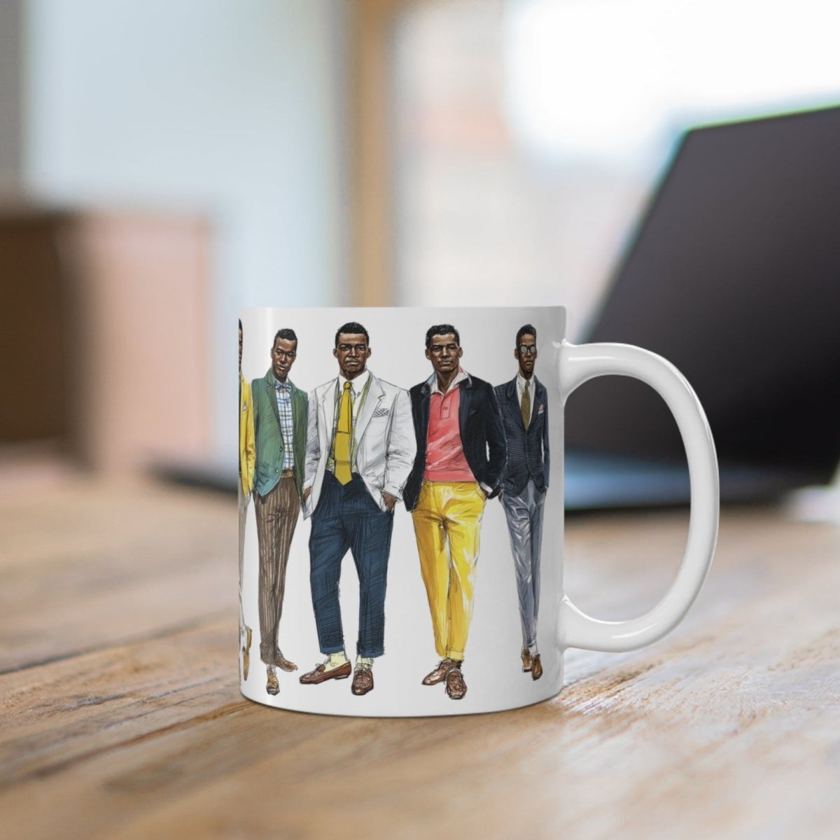 Retro Men Fashion Mug - Afrocentric Art by The Trini Gee
