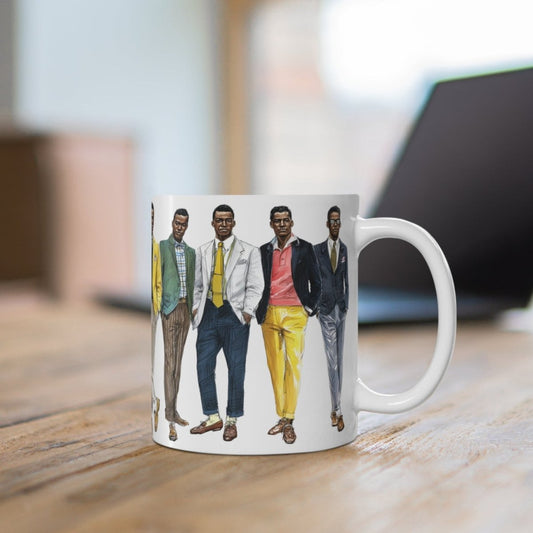 Retro Men Fashion Mug - Afrocentric Art by The Trini Gee