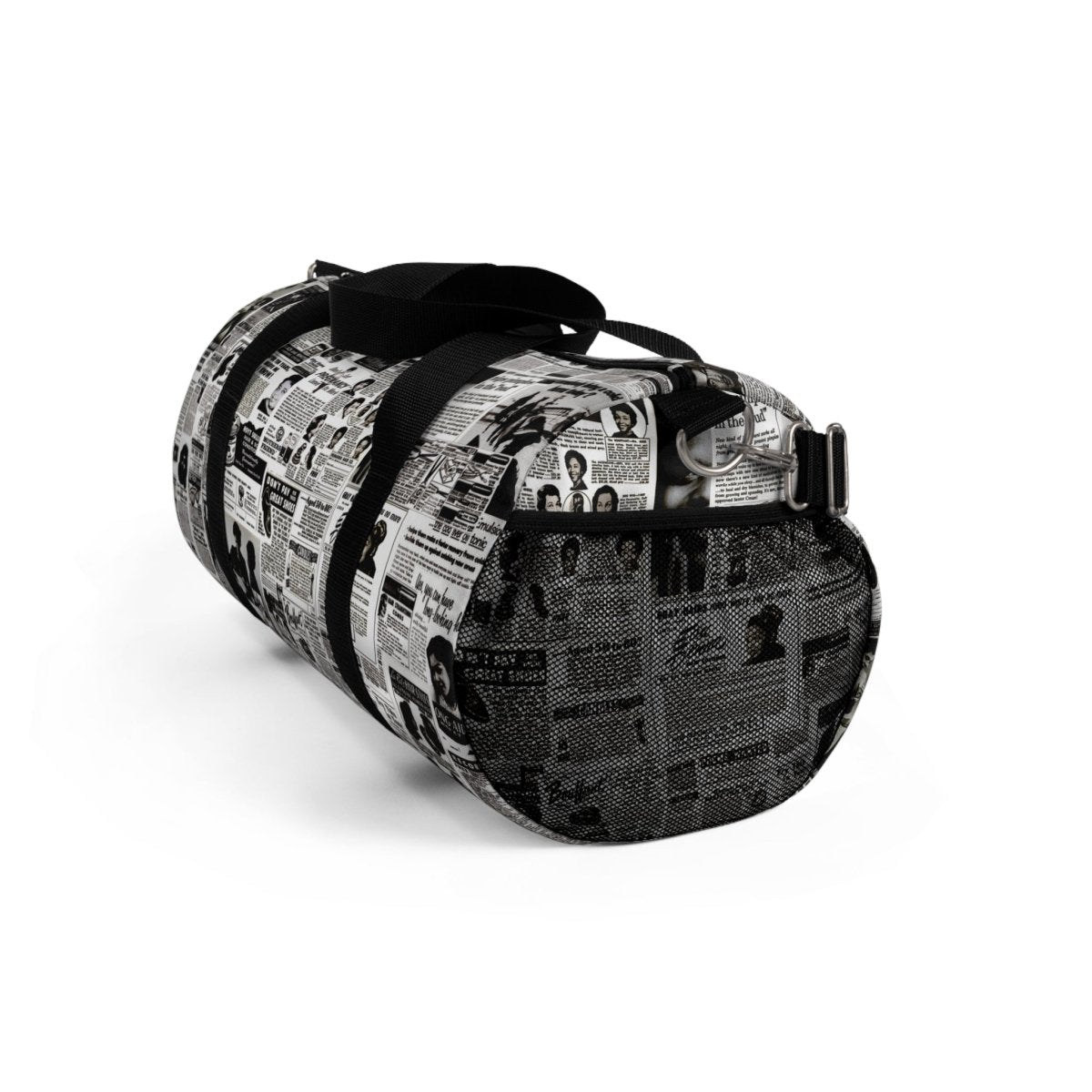 Retro Newsprint Duffel Bag - The Trini Gee