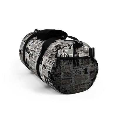Retro Newsprint Duffel Bag - The Trini Gee