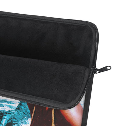 Retro Pulp Horror Laptop Sleeve - Afrocentric Art by The Trini Gee